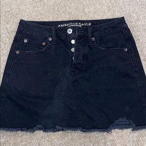 Black Jean Skirt American Eagle